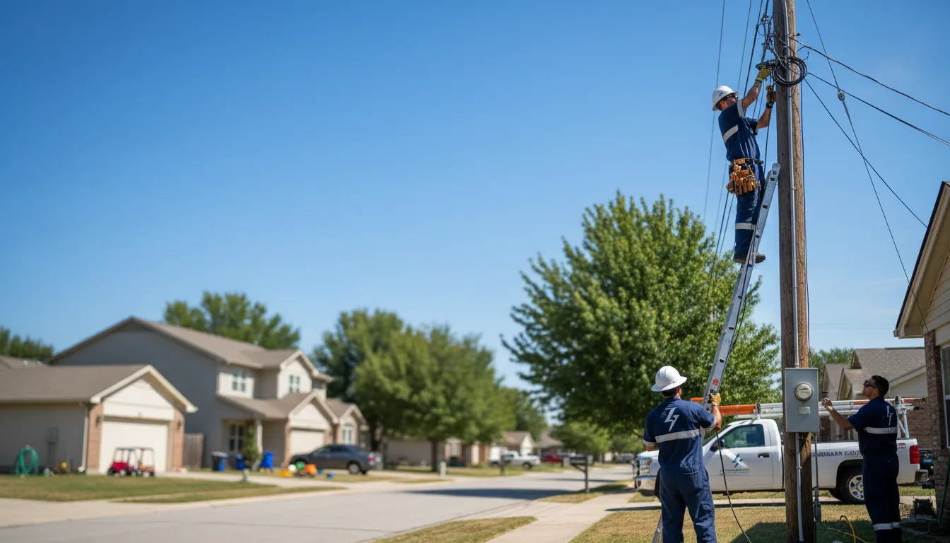 Residential electrician providing installation services in Peachtree City, GA